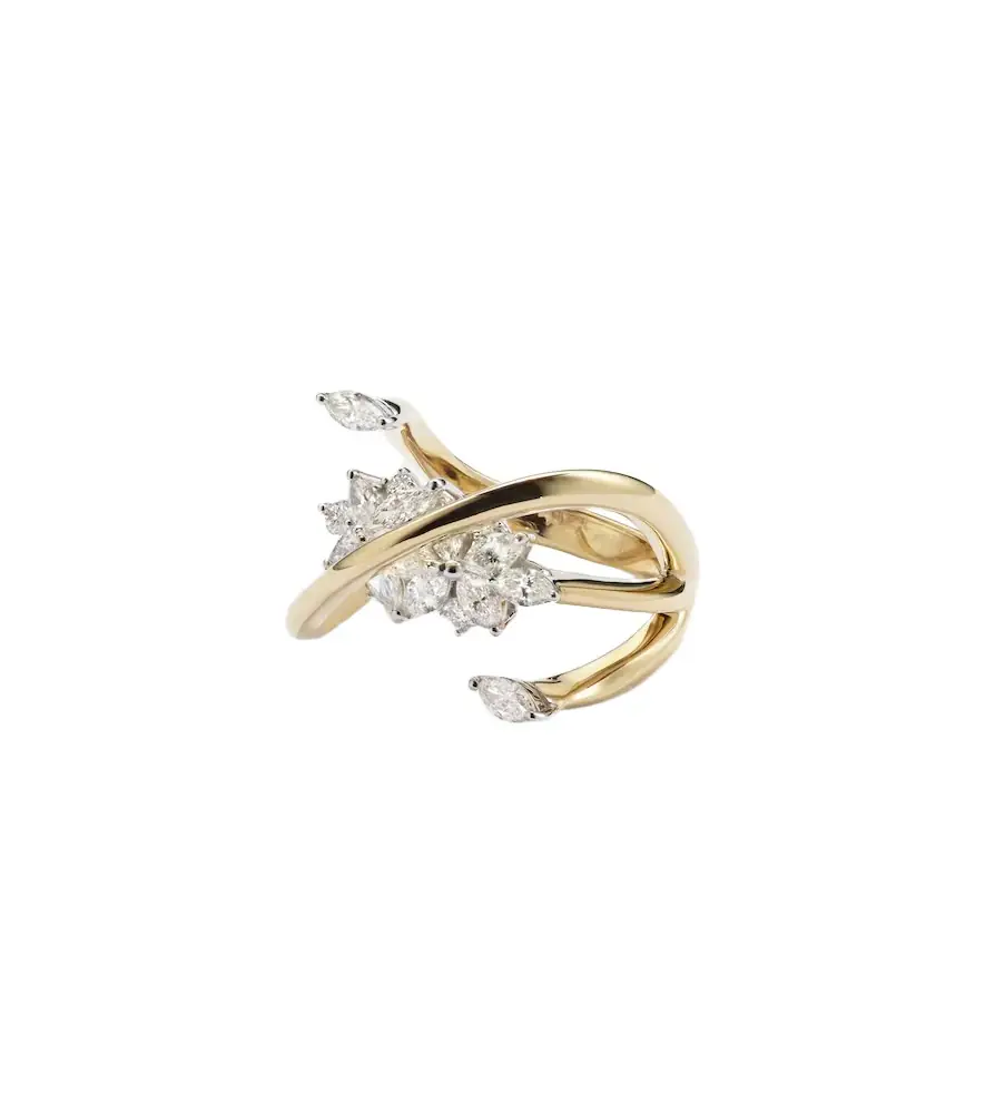 YEPREM Golden Strada 18kt yellow and white gold ring with diamonds | Image 1 YEPREM Golden Strada 18kt yellow and white gold ring with diamonds | Image 1