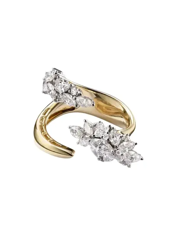 Golden Strada 18kt yellow and white gold ring with diamonds Golden Strada 18kt yellow and white gold ring with diamonds