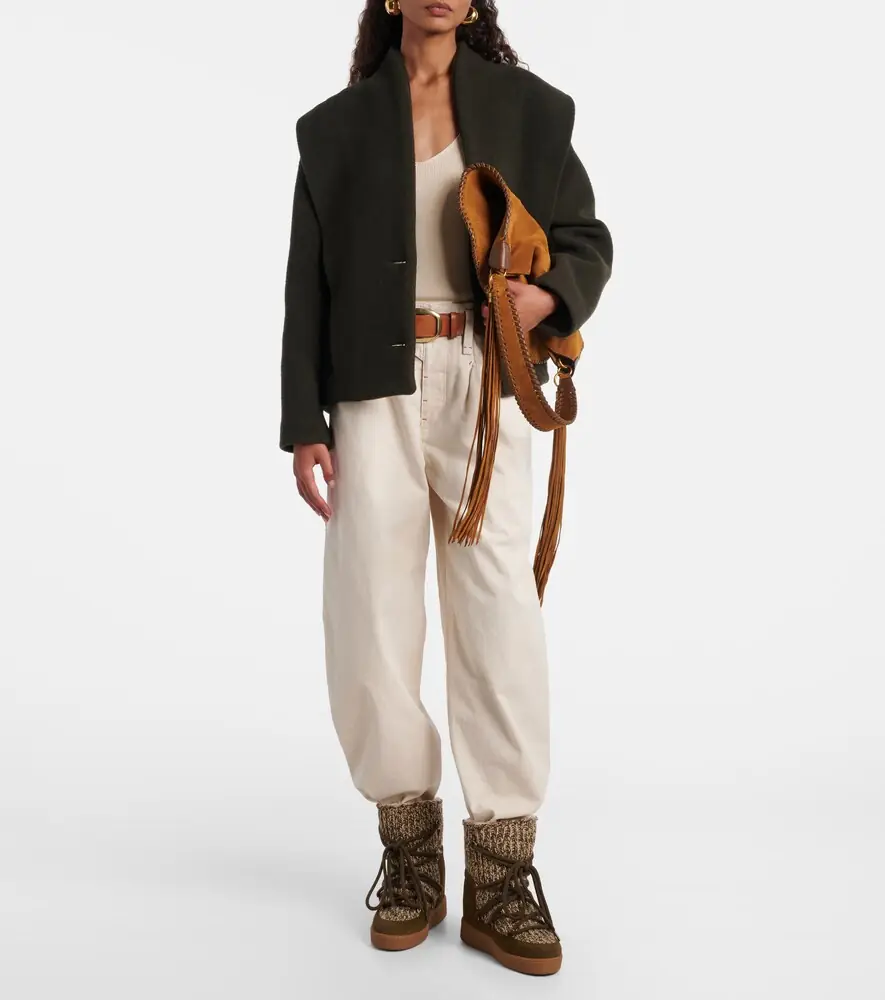 Isabel Marant Suede-trimmed snow boots | Thumbnail 5