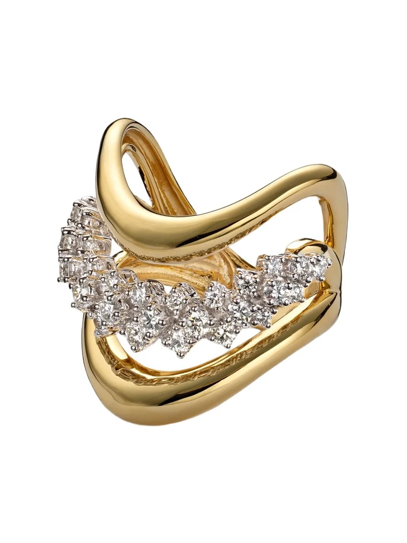 Golden Strada 18kt gold ring with diamonds Golden Strada 18kt gold ring with diamonds