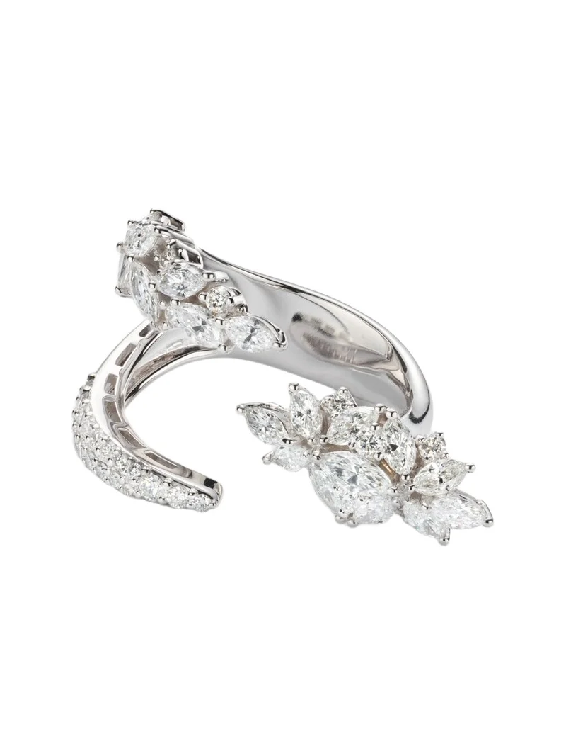 Y-Not 18kt white gold ring with diamonds Y-Not 18kt white gold ring with diamonds