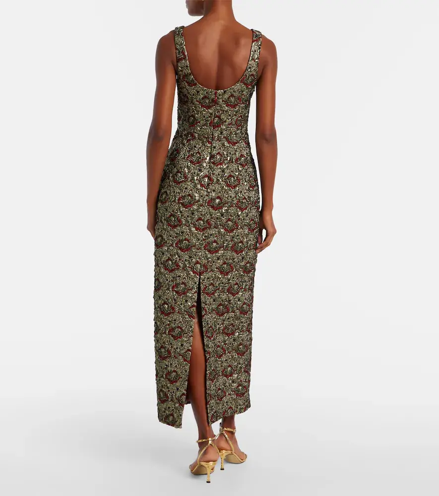 Simkhai Ravenna jacquard midi dress | Thumbnail 3 Simkhai Ravenna jacquard midi dress | Thumbnail 3