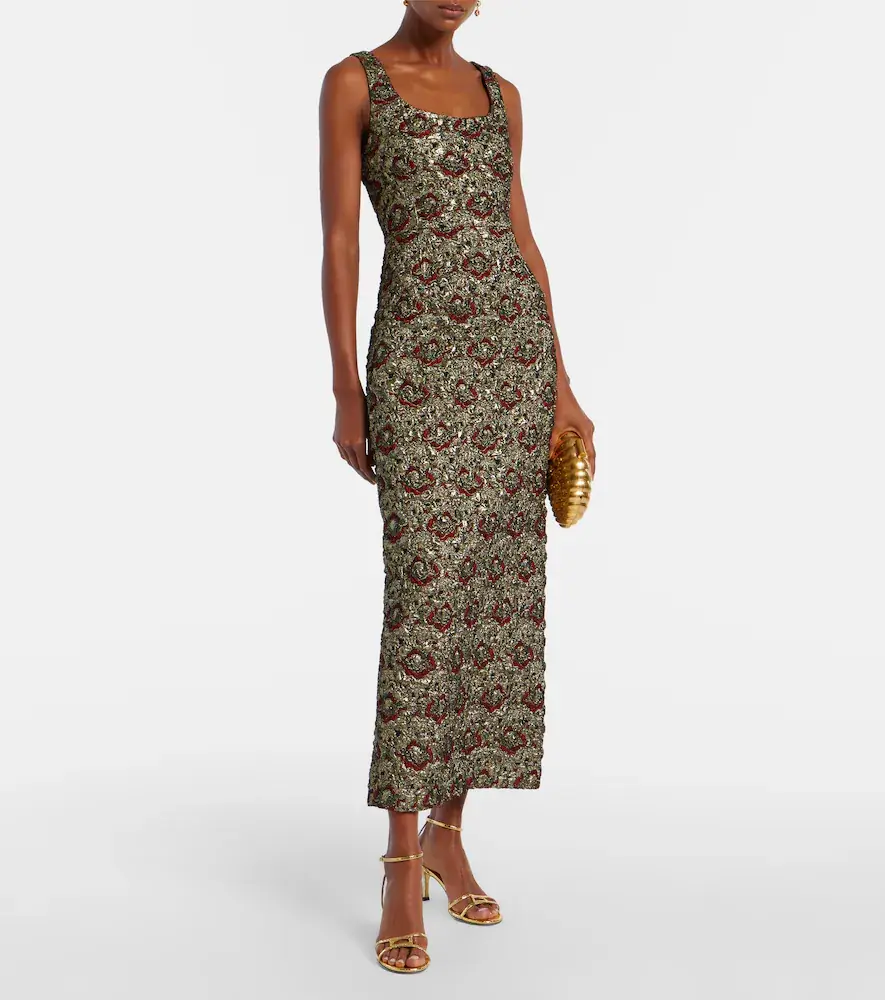 Simkhai Ravenna jacquard midi dress | Thumbnail 4 Simkhai Ravenna jacquard midi dress | Thumbnail 4