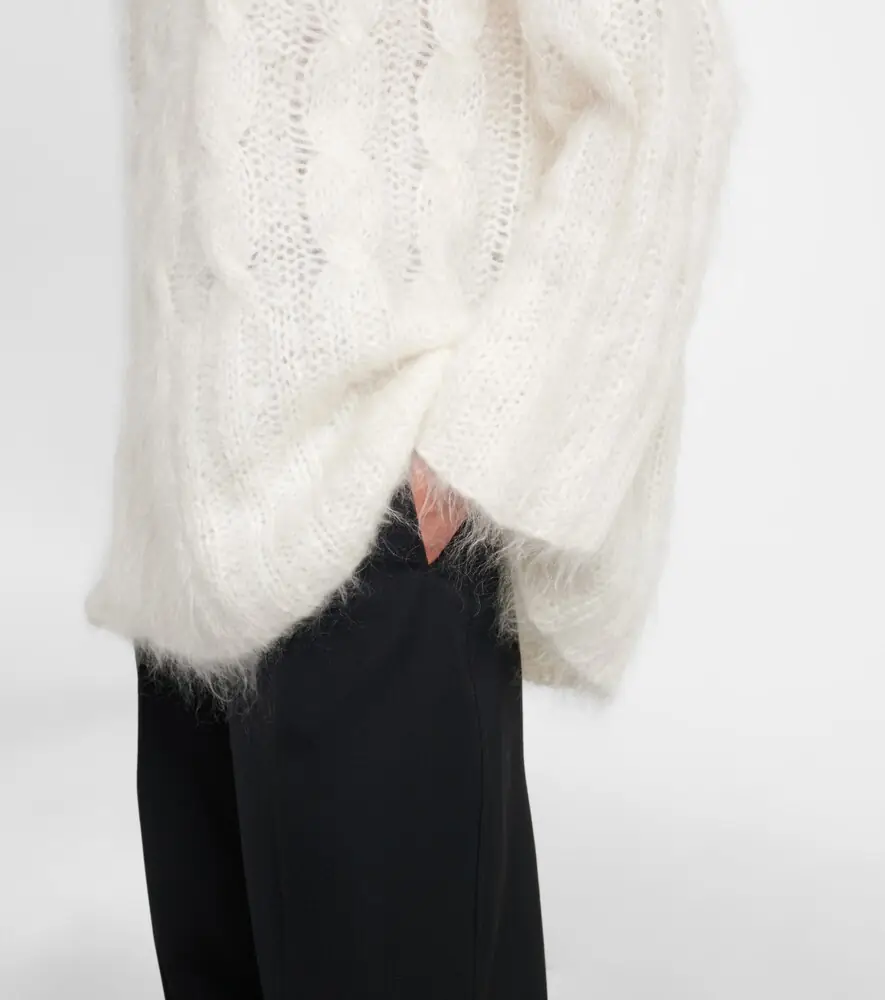 Joseph Fortin cable-knit mohair-blend sweater | Thumbnail 5