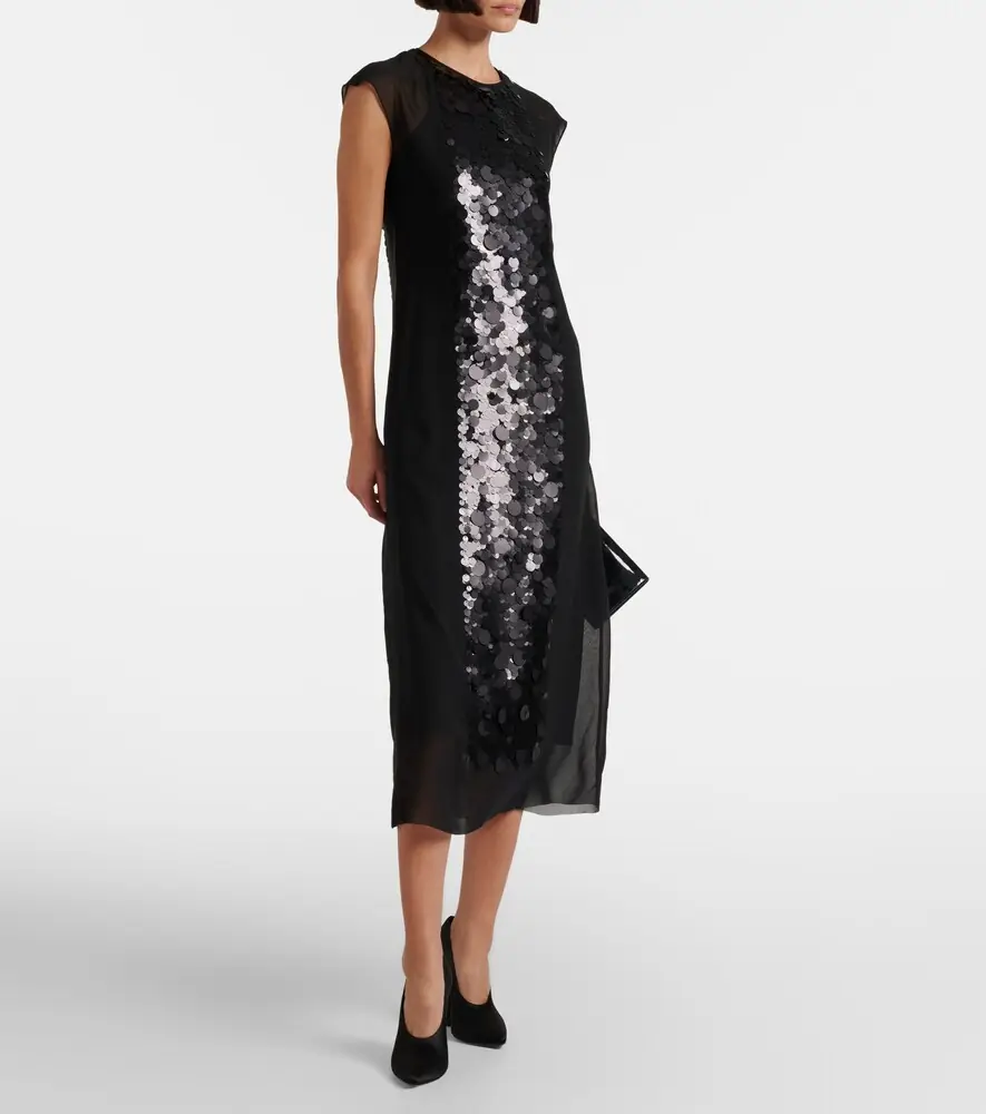 Joseph Boulle sequined chiffon midi dress | Thumbnail 2