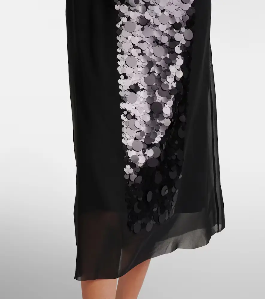 Joseph Boulle sequined chiffon midi dress | Thumbnail 5