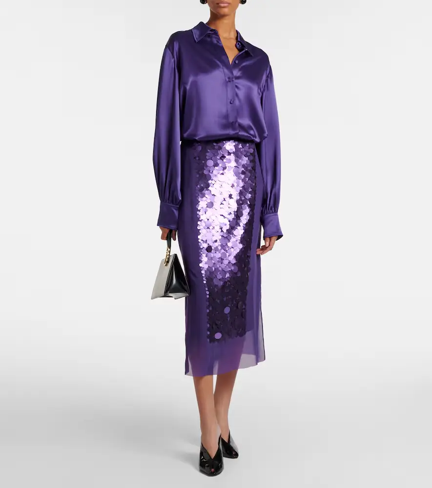 Joseph Dieu satin blouse | Thumbnail 4