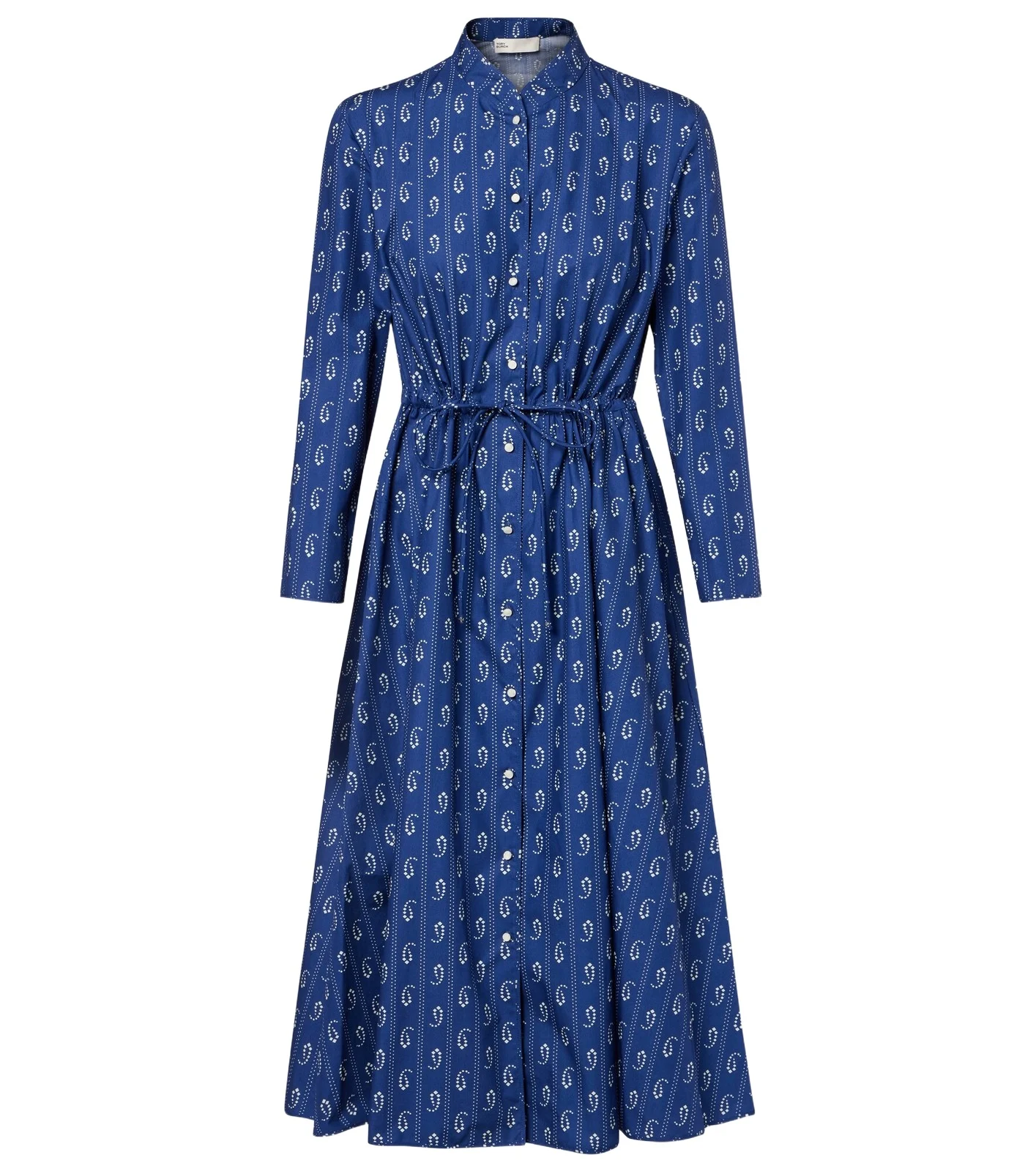 Printed cotton shirt dress