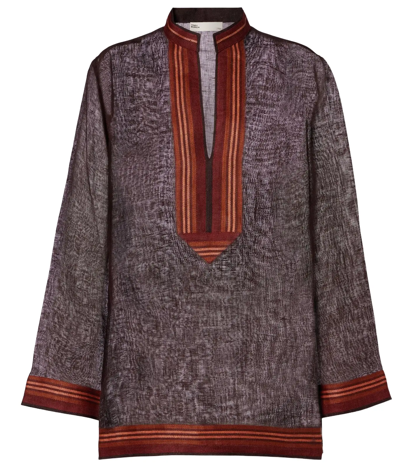 Sheer linen kaftan