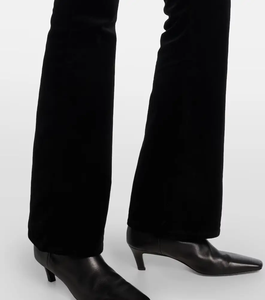 7 For All Mankind Leggy Bootcut mid-rise cotton-blend velvet bootcut pants | Thumbnail 4