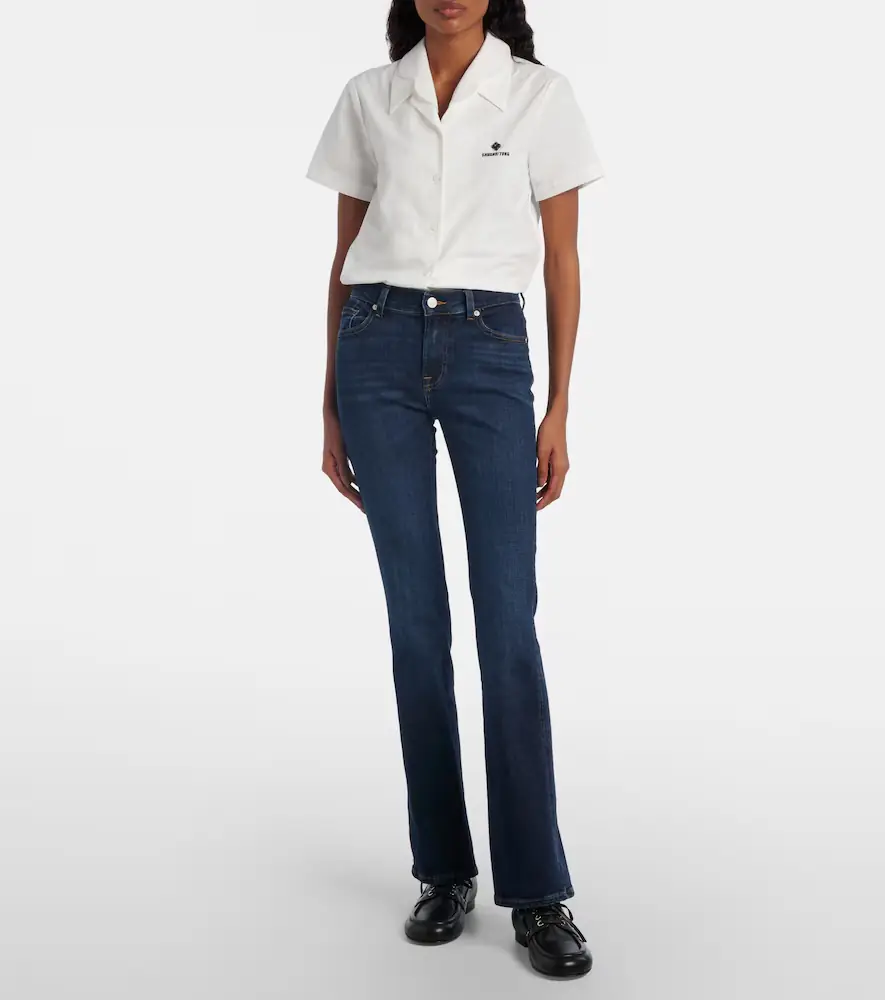 7 For All Mankind Low-rise bootcut jeans | Thumbnail 4
