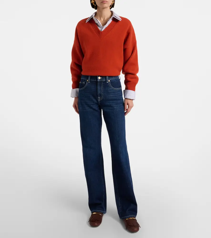 7 For All Mankind Tess high-rise straight jeans | Thumbnail 7