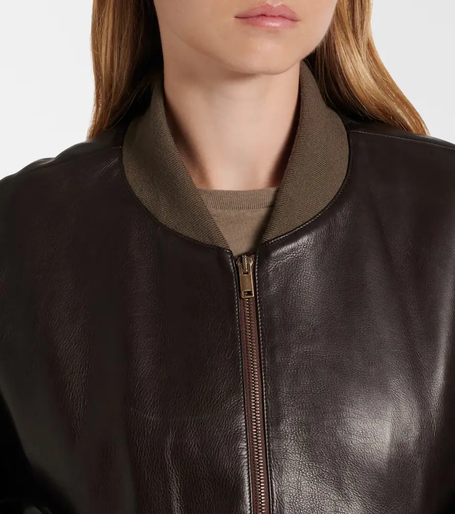 The Row Morisel leather bomber jacket | Thumbnail 6 The Row Morisel leather bomber jacket | Thumbnail 6
