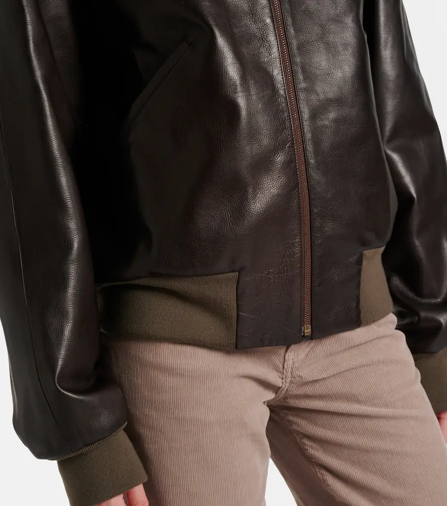 The Row Morisel leather bomber jacket | Thumbnail 7 The Row Morisel leather bomber jacket | Thumbnail 7