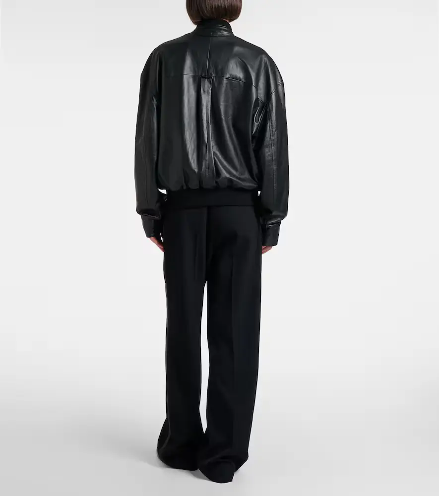 The Row Eleonora leather bomber jacket | Thumbnail 6 The Row Eleonora leather bomber jacket | Thumbnail 6