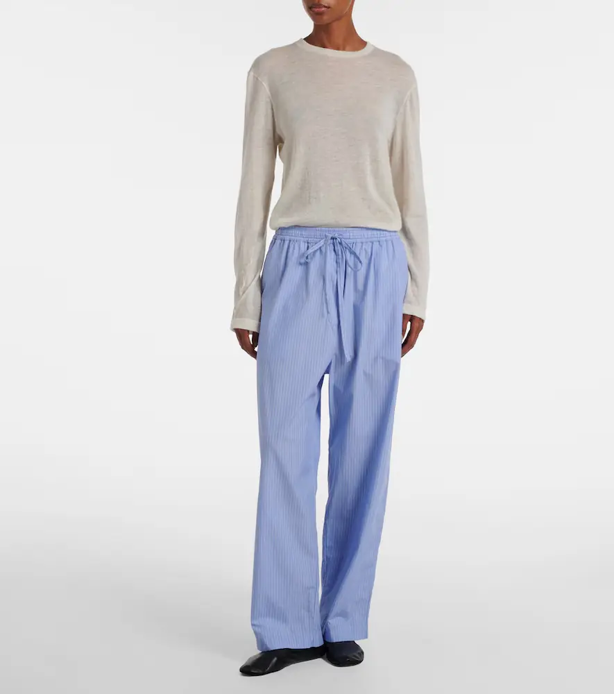 The Row Orien striped cotton wide-leg pants | Thumbnail 3 The Row Orien striped cotton wide-leg pants | Thumbnail 3