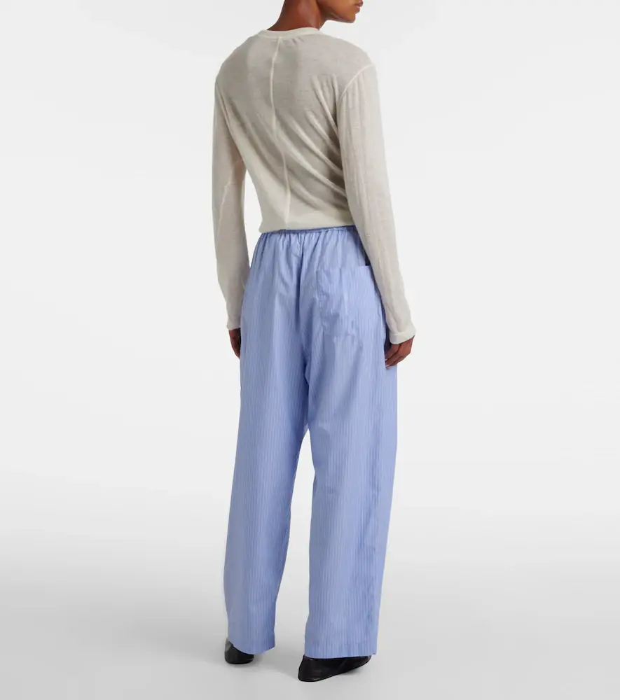 The Row Orien striped cotton wide-leg pants | Thumbnail 4 The Row Orien striped cotton wide-leg pants | Thumbnail 4