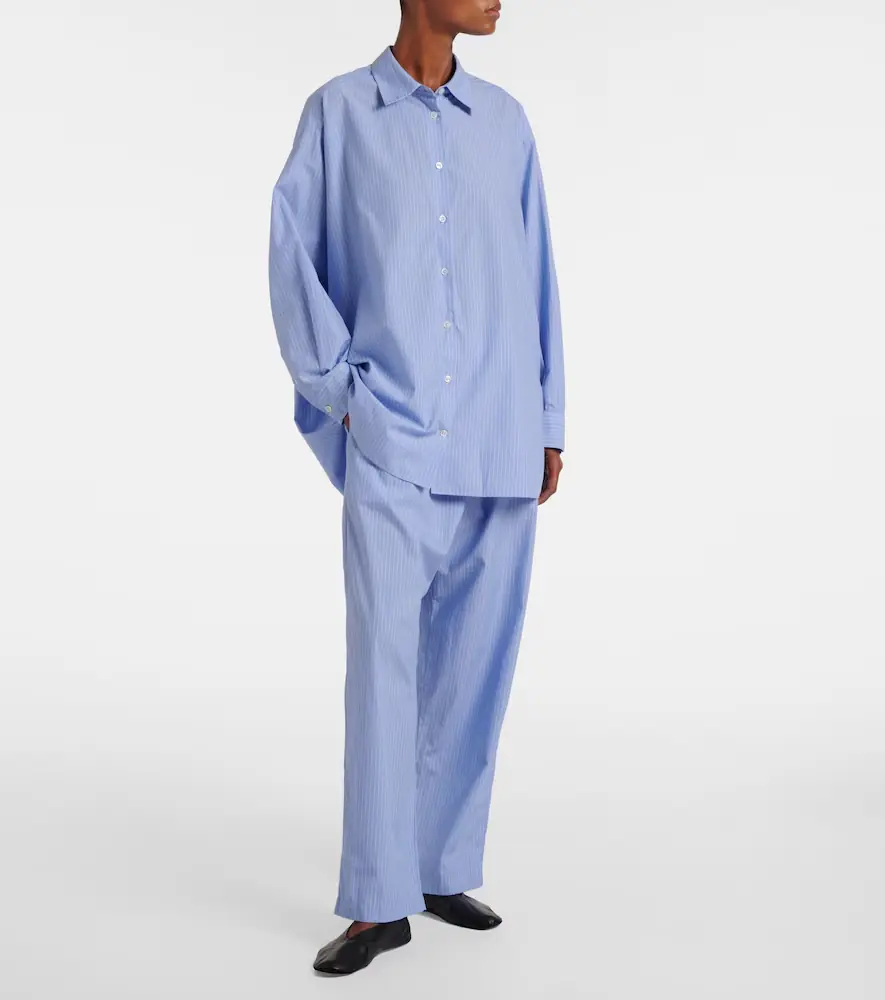 The Row Orien striped cotton wide-leg pants | Thumbnail 5 The Row Orien striped cotton wide-leg pants | Thumbnail 5
