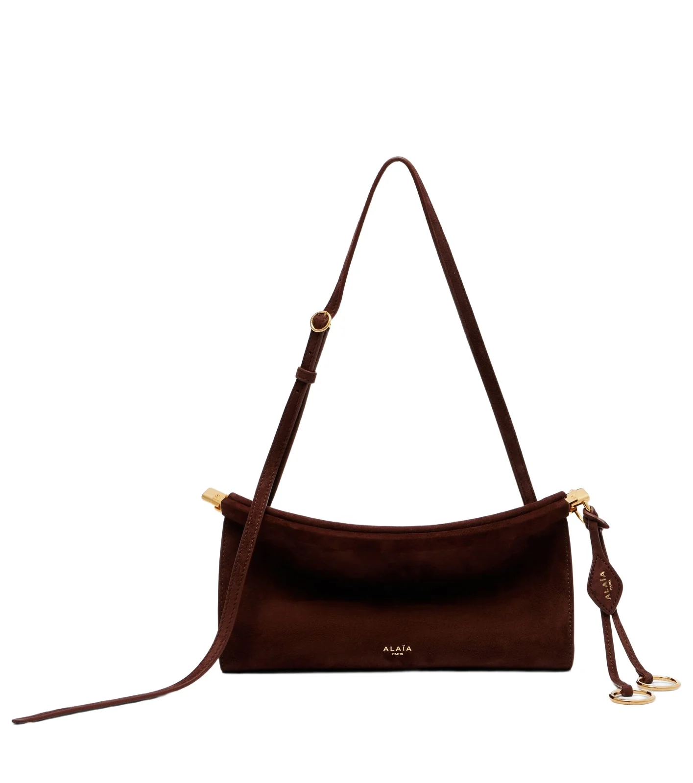 Le Click suede shoulder bag