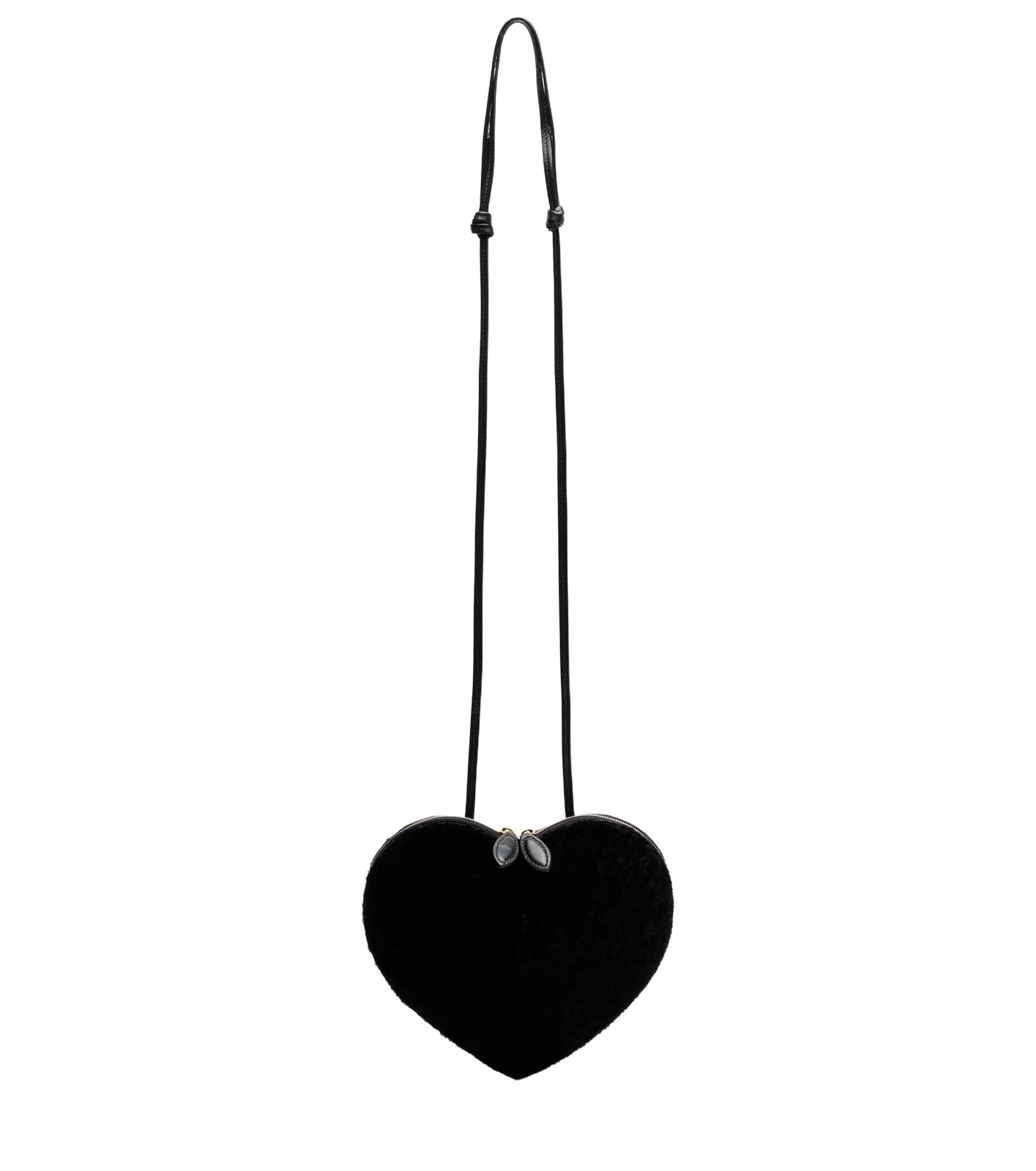 ALAÏA Le Coeur Small shearling crossbody bag