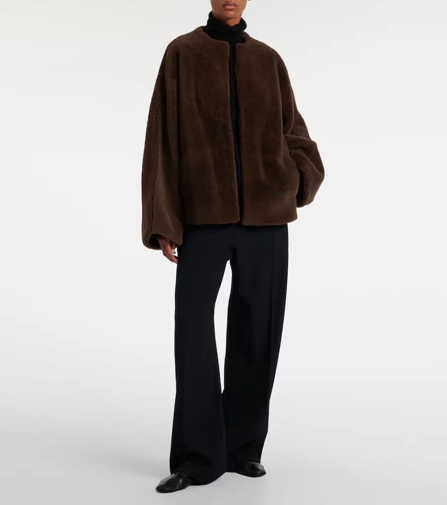 The Row Valorin shearling jacket | Thumbnail 4