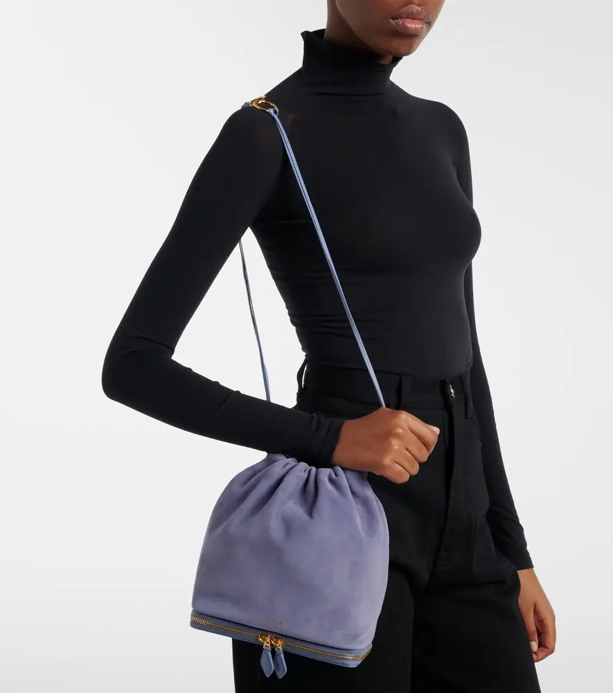 ALAÏA ALAÏA Le Pochon suede bucket bag | Thumbnail 6 ALAÏA ALAÏA Le Pochon suede bucket bag | Thumbnail 6
