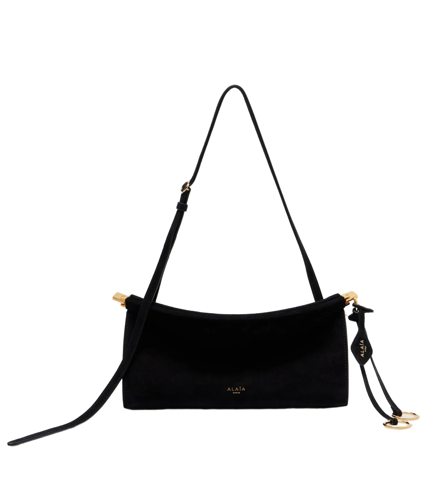 ALAÏA Le Click suede shoulder bag ALAÏA Le Click suede shoulder bag
