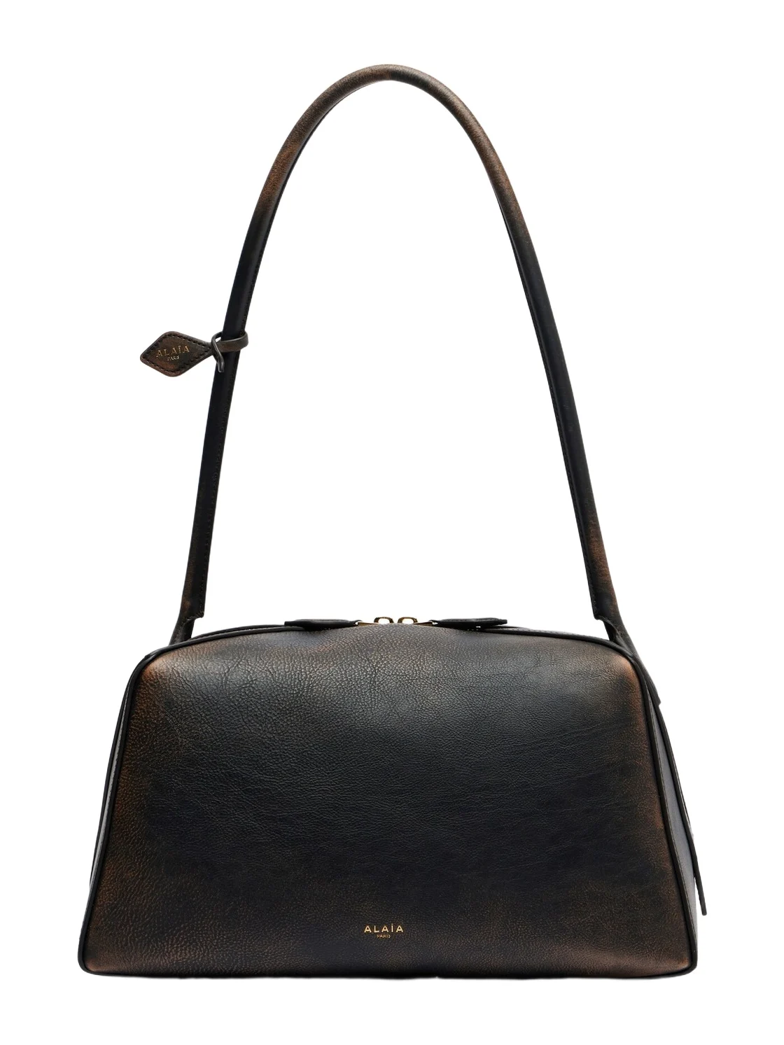 Le Bouledogue leather shoulder bag