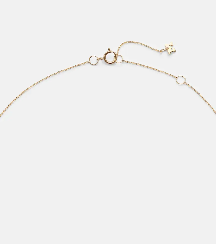 Mateo 14kt gold pendant necklace with pearl and diamond | Thumbnail 2 Mateo 14kt gold pendant necklace with pearl and diamond | Thumbnail 2
