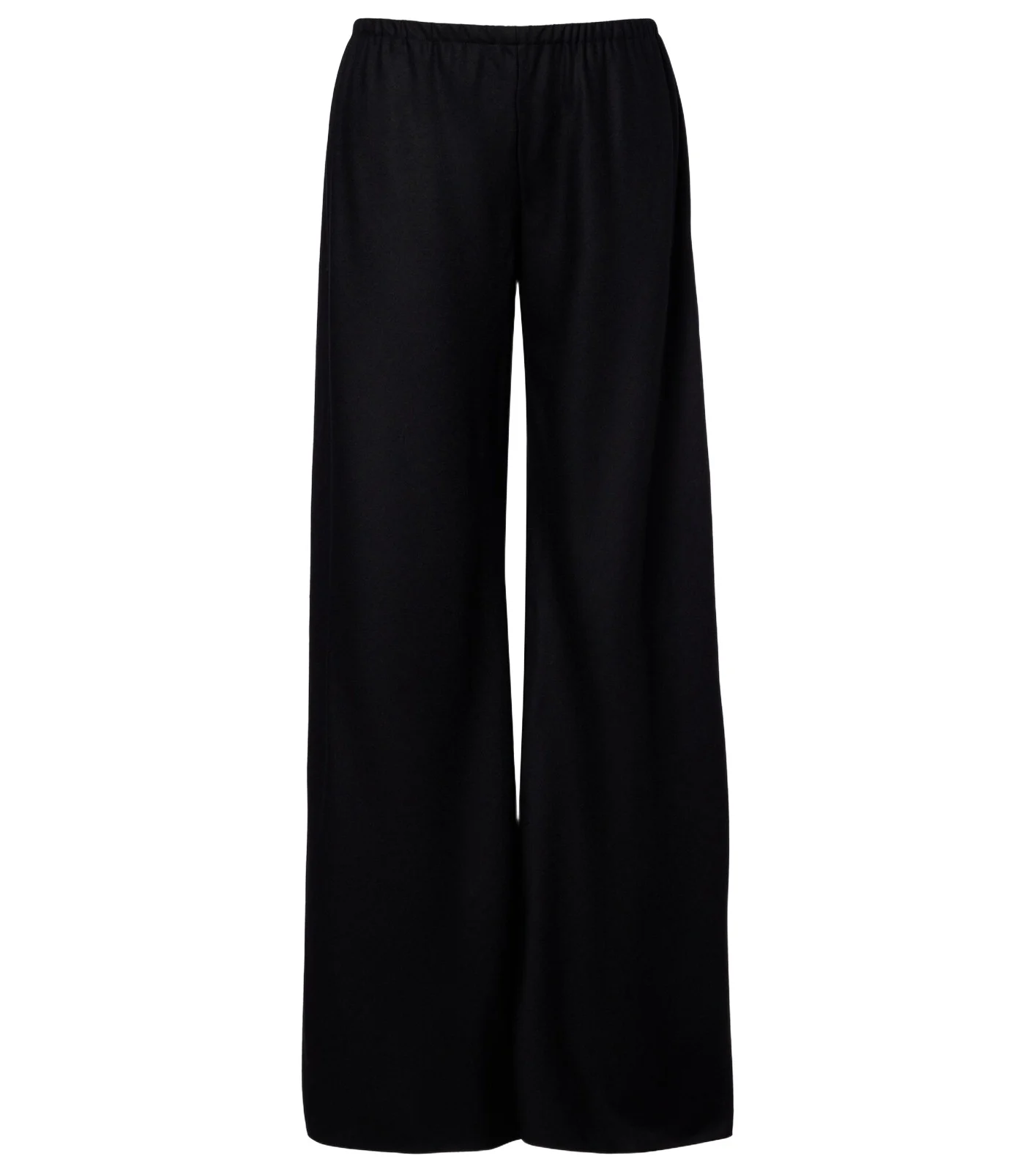Gala virgin wool flannel wide-leg pants
