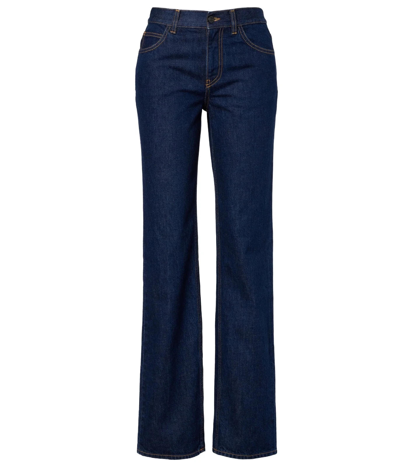 Carlyl mid-rise straight jeans