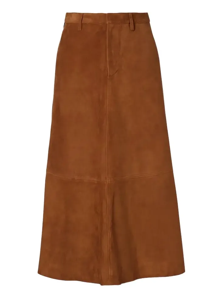 Citizens of Humanity Cassia suede midi skirt