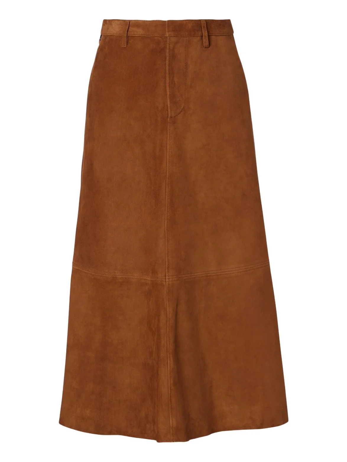 Cassia suede midi skirt