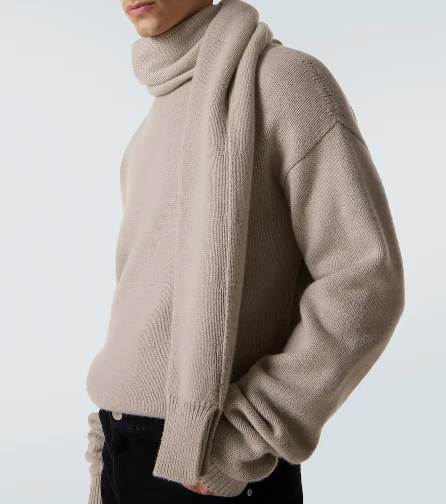 Calvin Klein Collection Rex scarf-detail cashmere sweater | Thumbnail 2 Calvin Klein Collection Rex scarf-detail cashmere sweater | Thumbnail 2