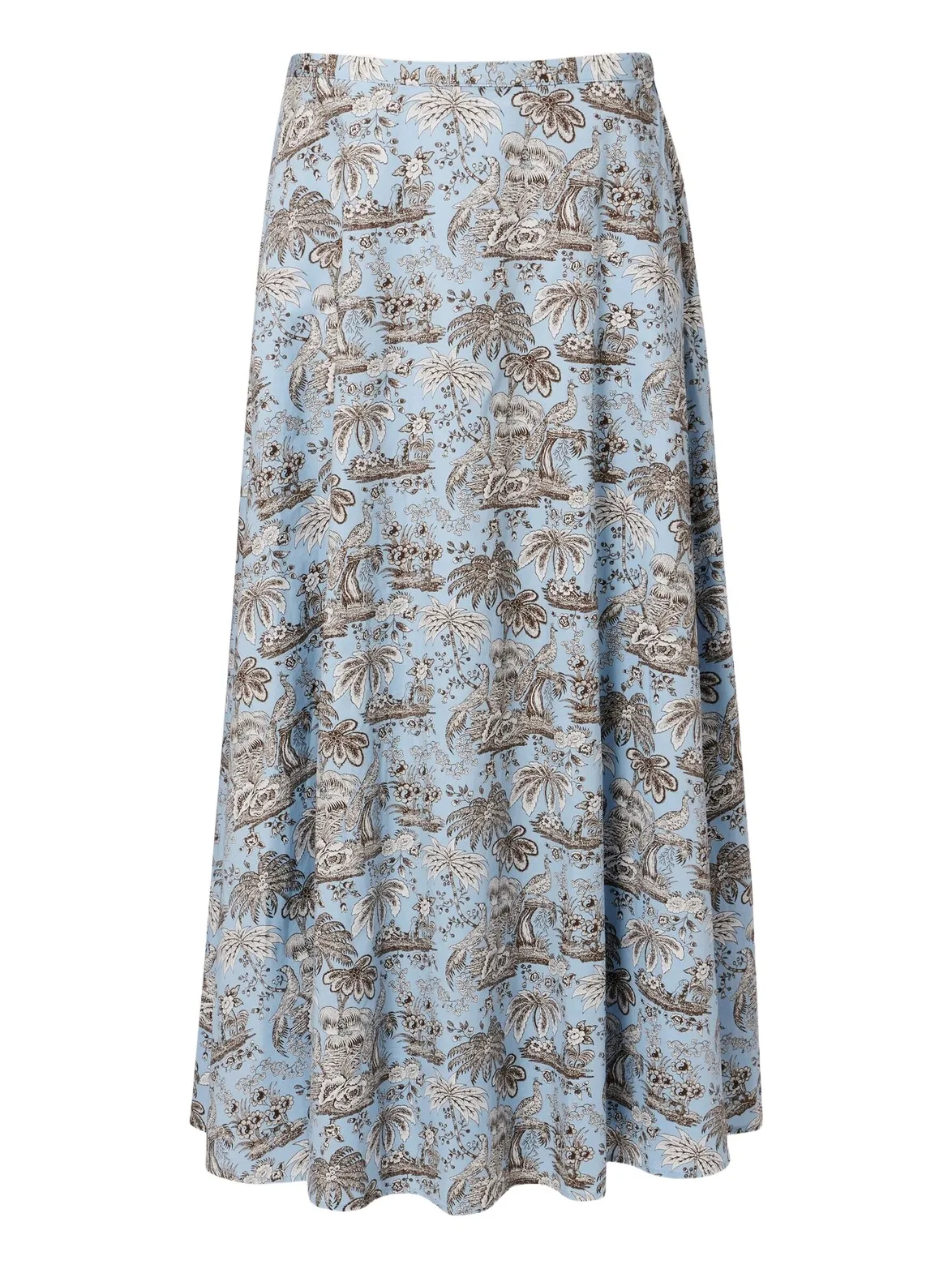 Floral cotton midi skirt Floral cotton midi skirt