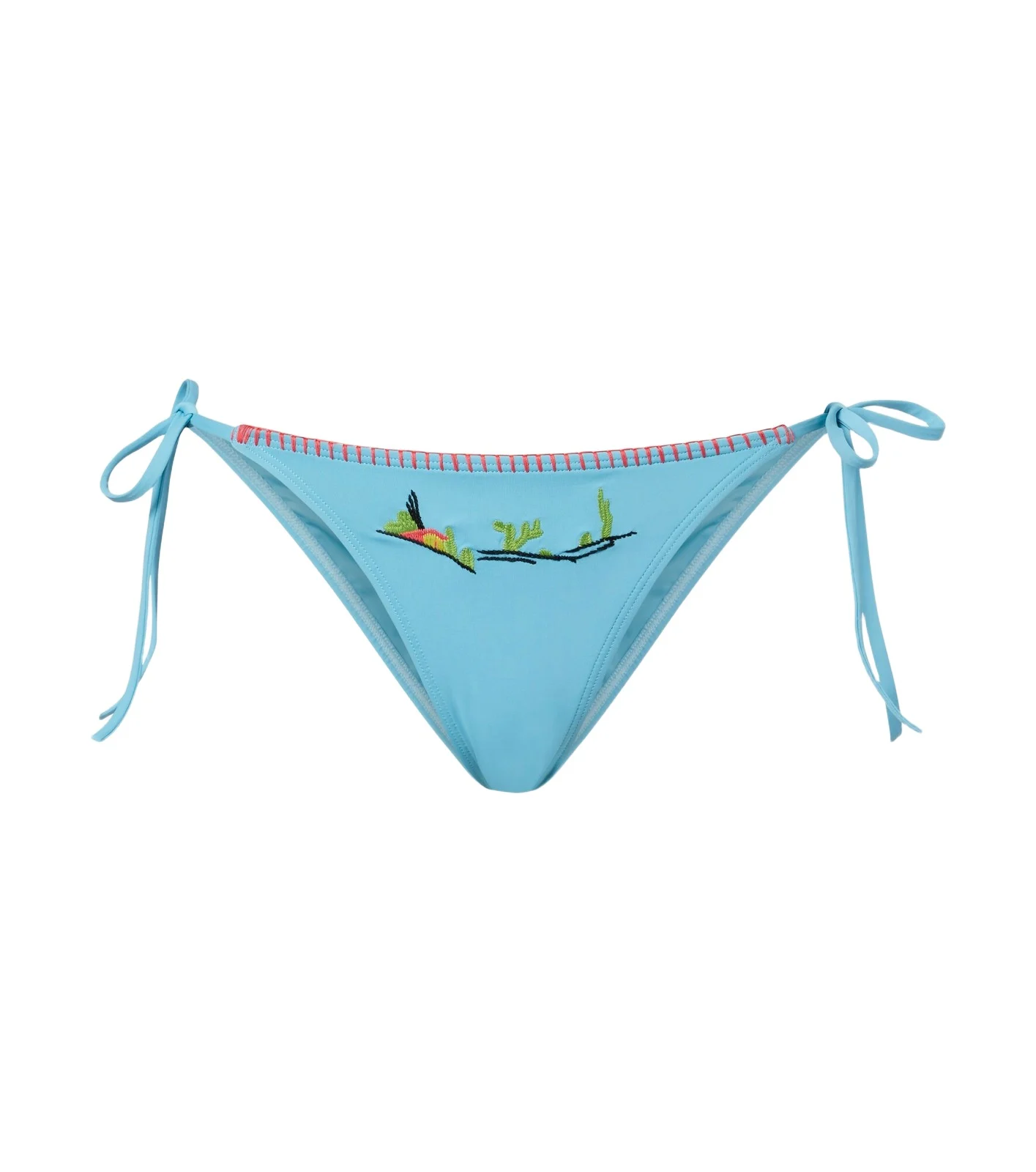 Staud Sisley embroidered bikini bottoms