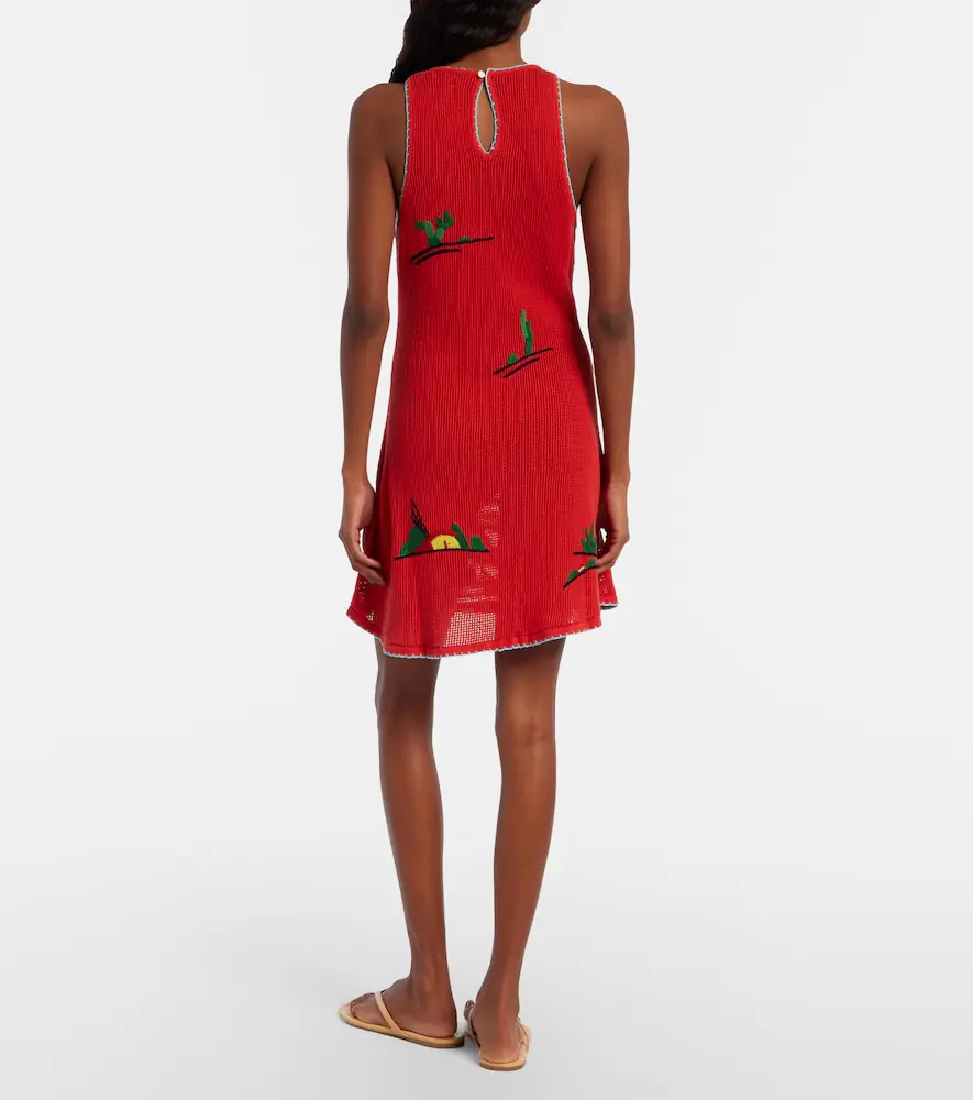 Staud Marea embroidered cotton minidress | Thumbnail 2