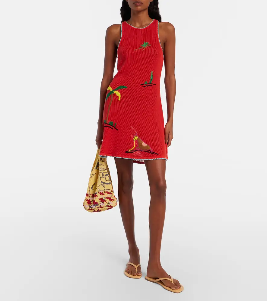 Staud Marea embroidered cotton minidress | Thumbnail 4