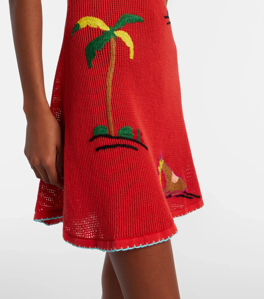 Staud Marea embroidered cotton minidress | Thumbnail 6