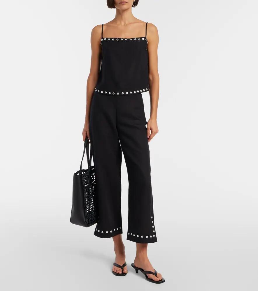Staud Piha linen-blend flared pants | Thumbnail 2
