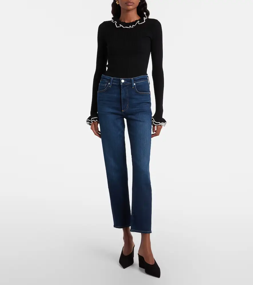 Citizens of Humanity Caia cropped mid-rise straight jeans | Thumbnail 3 Citizens of Humanity Caia cropped mid-rise straight jeans | Thumbnail 3
