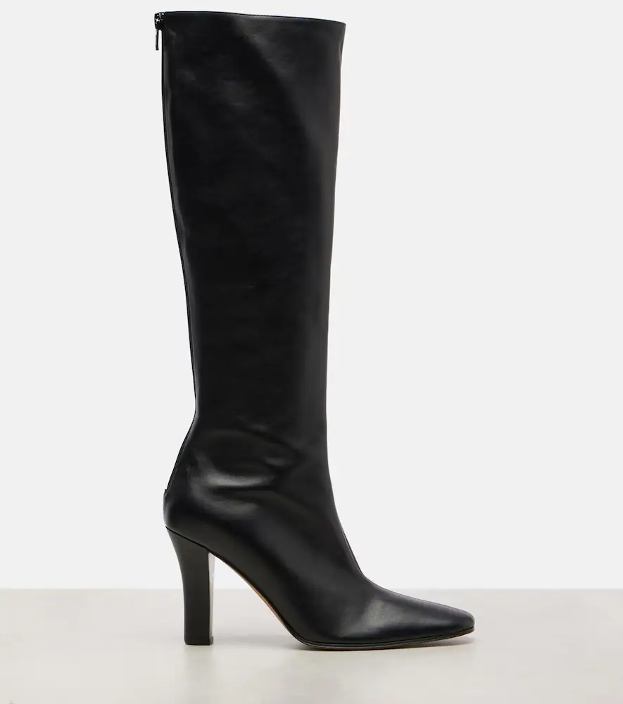 The Row Mona leather knee-high boots | Thumbnail 2