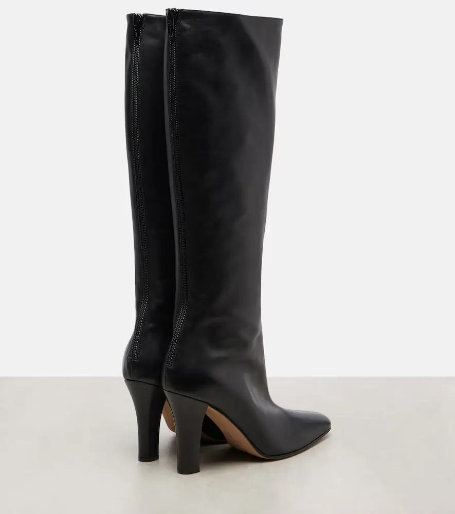 The Row Mona leather knee-high boots | Thumbnail 3