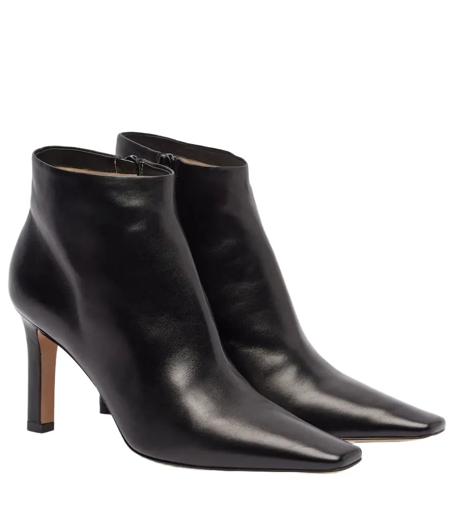 The Row Carla 80 leather ankle boots | Image 1 The Row Carla 80 leather ankle boots | Image 1