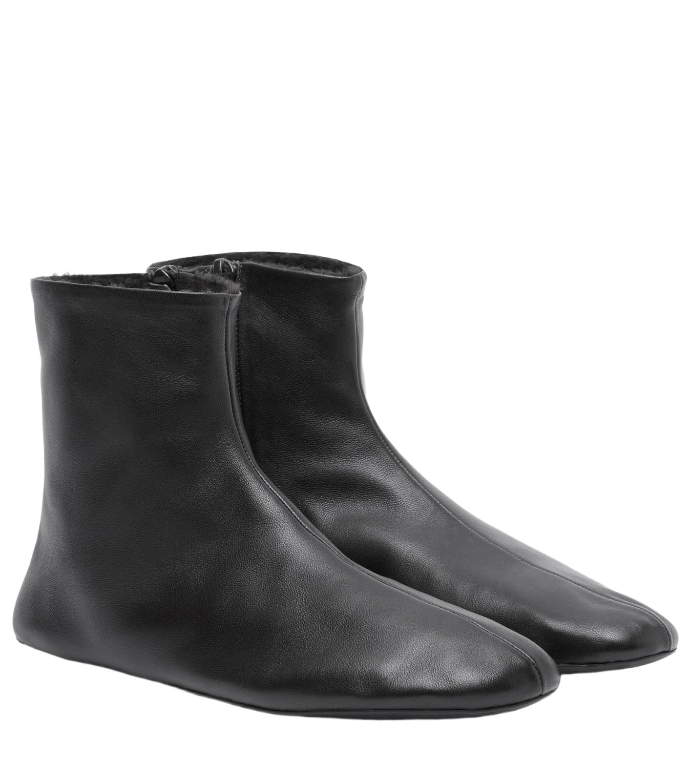 Stella shearling-lined leather ankle boots Stella shearling-lined leather ankle boots