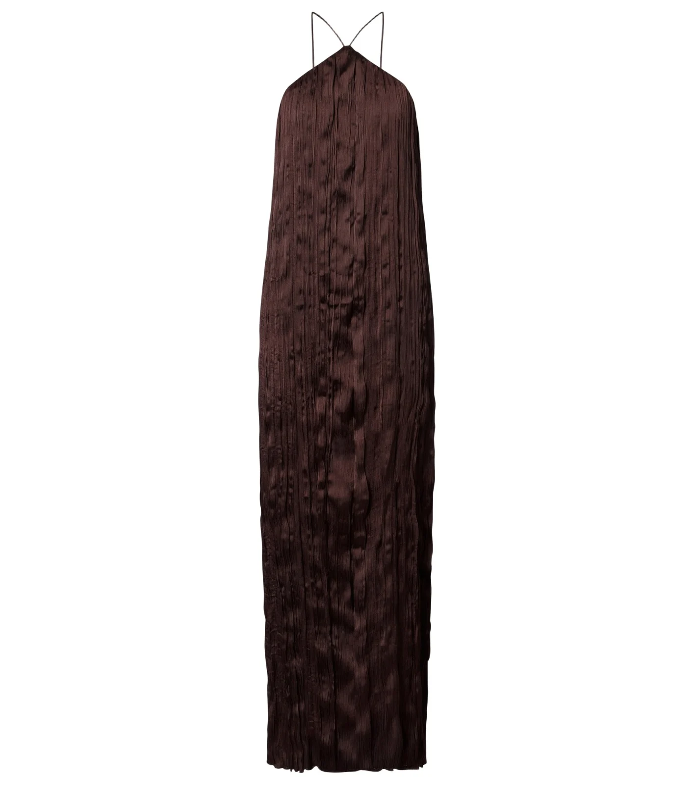 Akari plissé halterneck maxi dress Akari plissé halterneck maxi dress