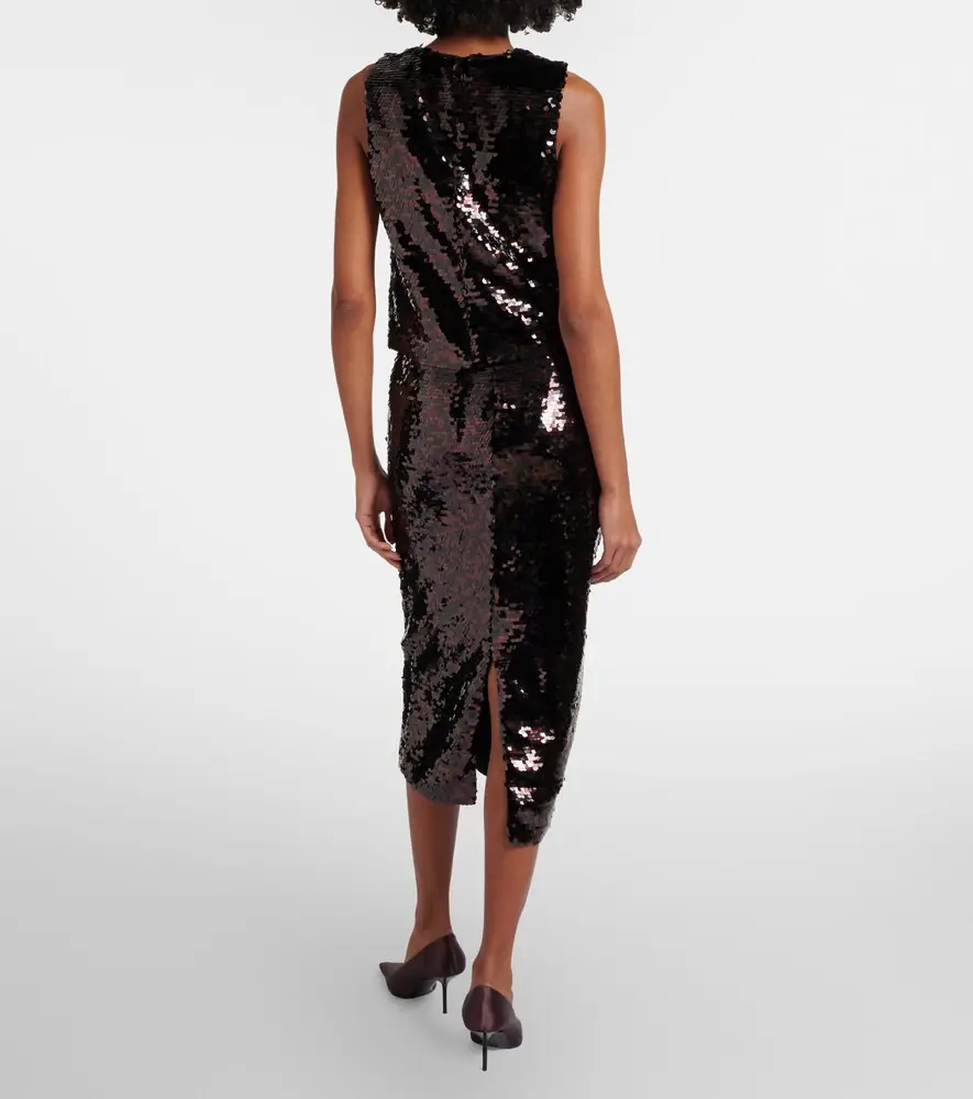 Staud Ciara sequined pencil skirt | Thumbnail 4 Staud Ciara sequined pencil skirt | Thumbnail 4
