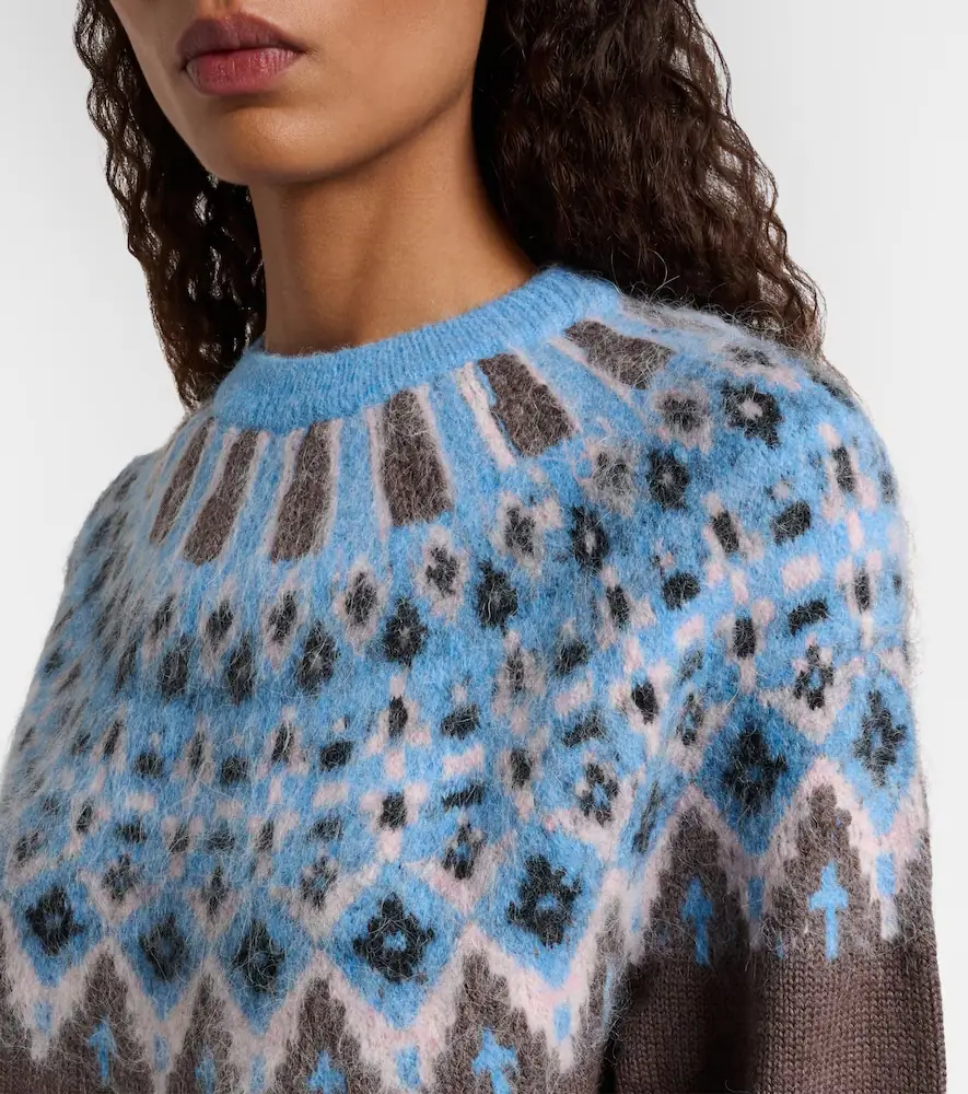 Staud Zane Fair Isle wool-blend sweater | Thumbnail 2 Staud Zane Fair Isle wool-blend sweater | Thumbnail 2