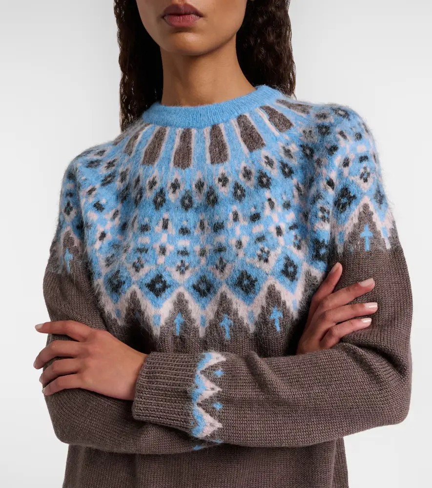 Staud Zane Fair Isle wool-blend sweater | Thumbnail 4 Staud Zane Fair Isle wool-blend sweater | Thumbnail 4