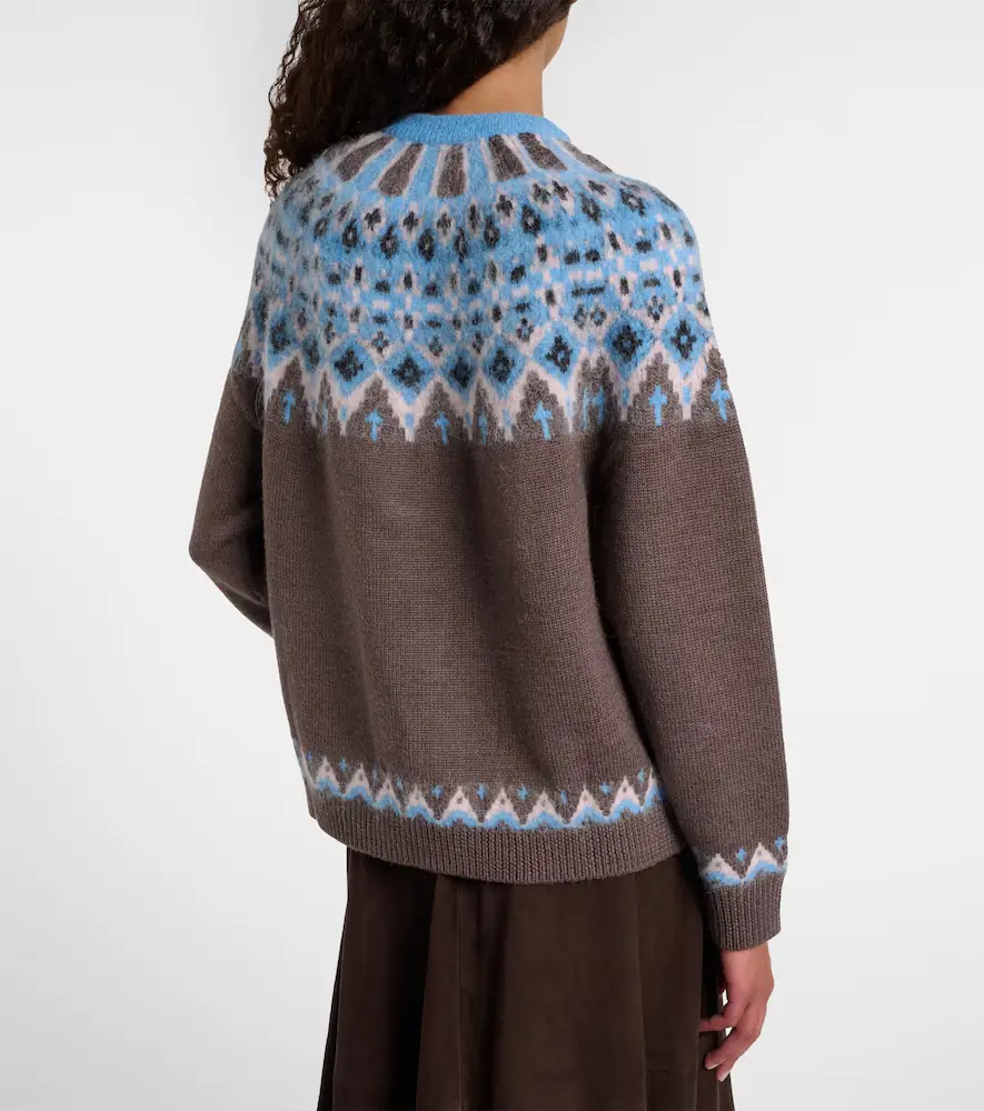 Staud Zane Fair Isle wool-blend sweater | Thumbnail 5 Staud Zane Fair Isle wool-blend sweater | Thumbnail 5